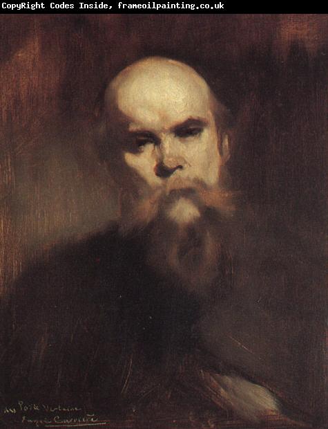 Eugene Carriere Portrait of Paul Verlaine